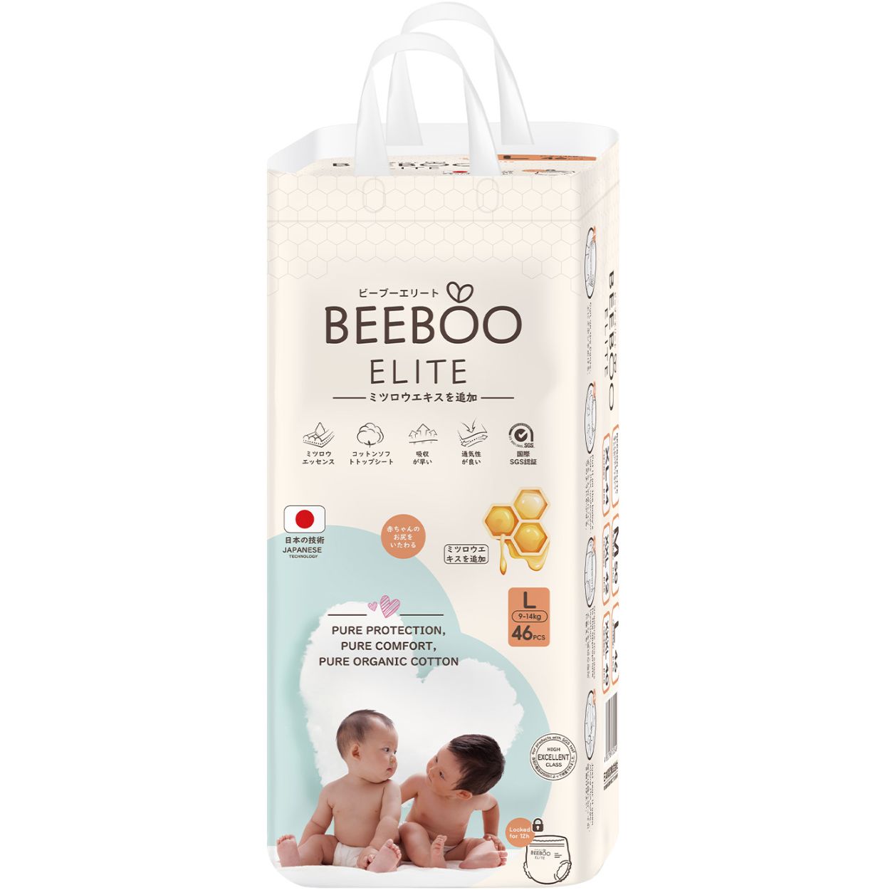 Beeboo Elite Diaper Pants size L 46 pcs (9-14kg)