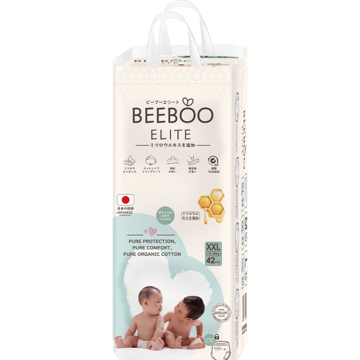 Beeboo Elite Diaper Pants size XXL 42 pcs (15-20kg)