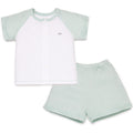 Bibo's Newborn Short-Sleeve Button-Up Bodysuit HY 397831 Blue