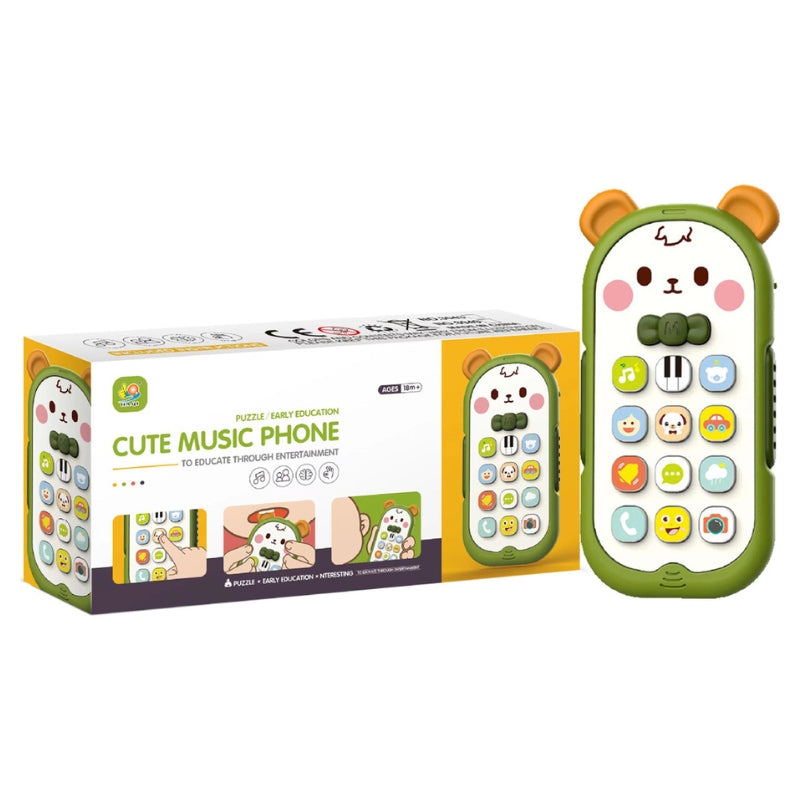 Green Bear Toy Telephone