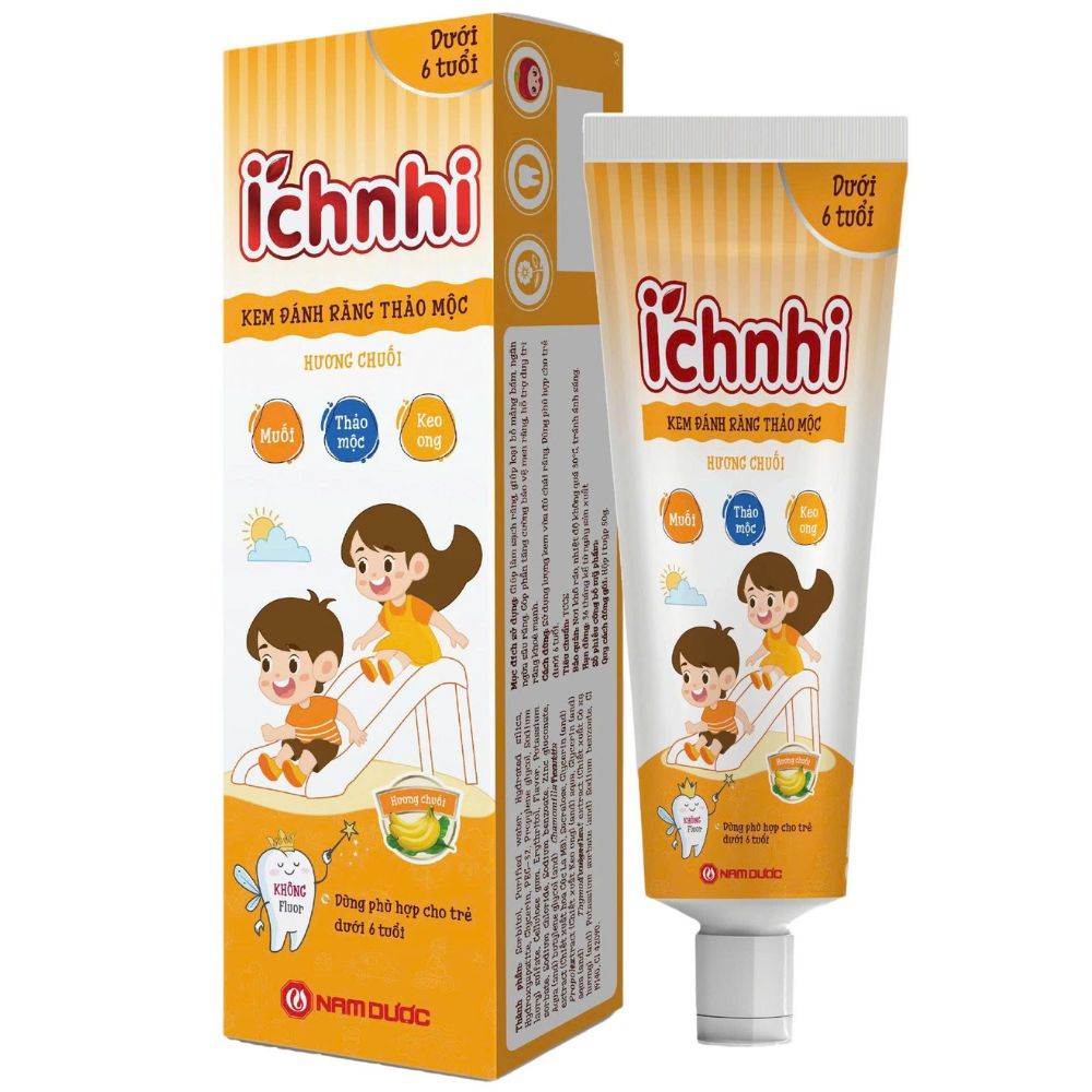Ich Nhi Herbal Toothpaste Banana Flavor (Under 6 years)
