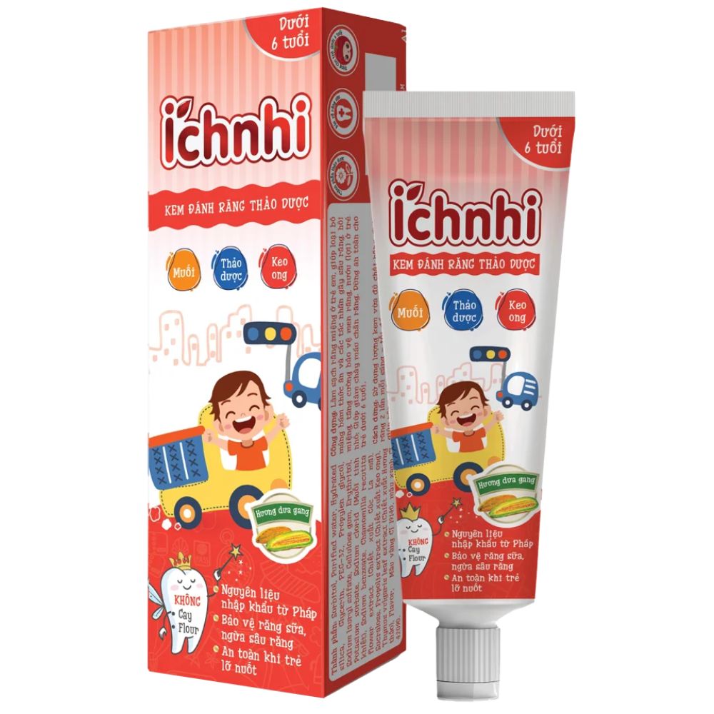 Ich Nhi Herbal Toothpaste Melon Flavor (Under 6 years)