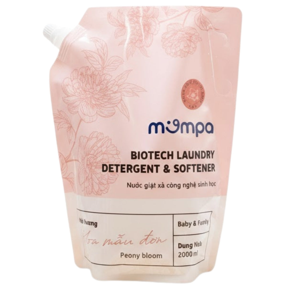 Mompa Laundry Detergent Peony Scent 2L (From newborn)
