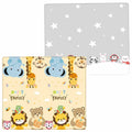 Folding Double-Sided Foam Playmat D22 Animal Print 180x200cm