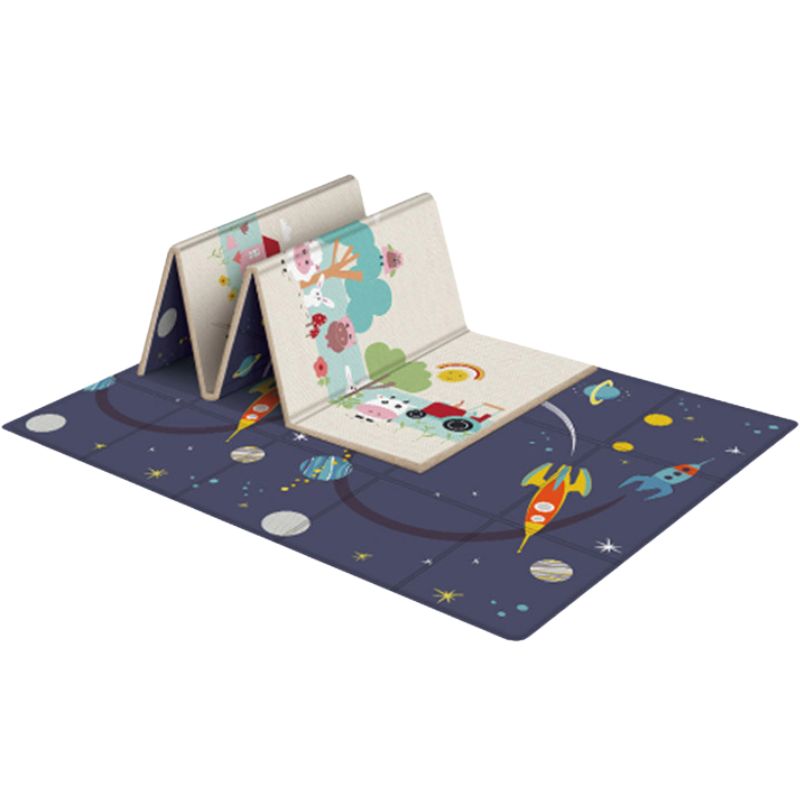 Folding Double-Sided Foam Playmat D7 Space Print 180x200cm
