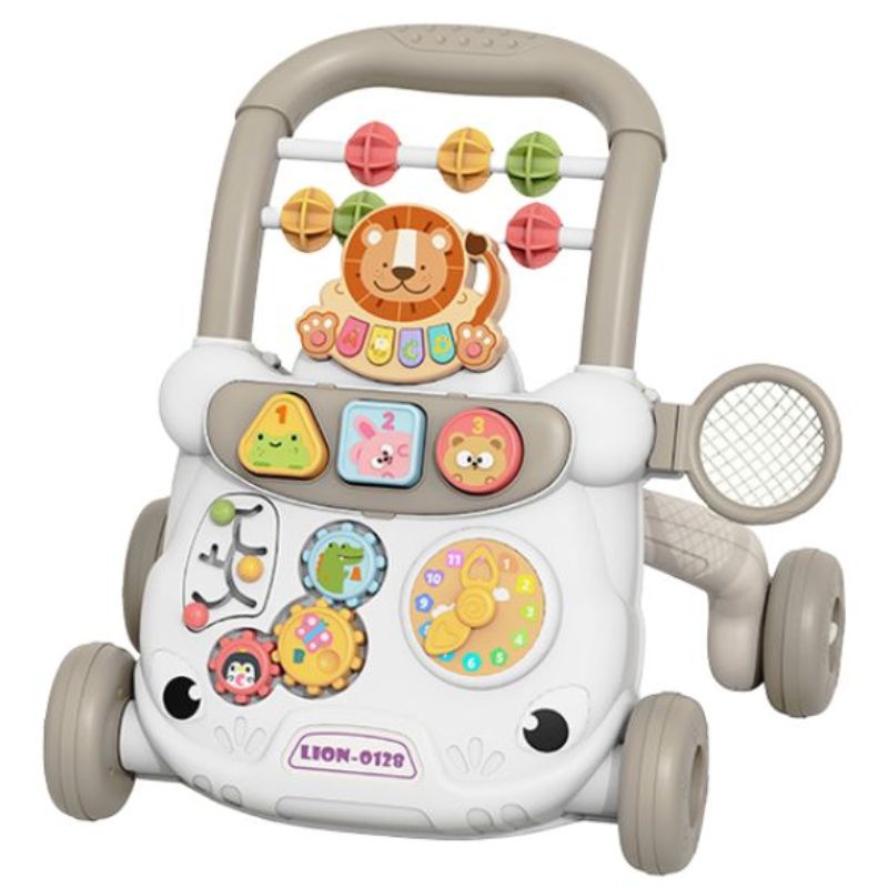 3-in-1 Multi-Functional Baby Walker with Music Lion Shape 36828